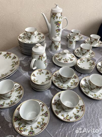 Сервиз чайный фарфор Гдр Lichte