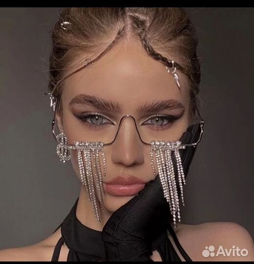 Колье чокер стразы Swarovski