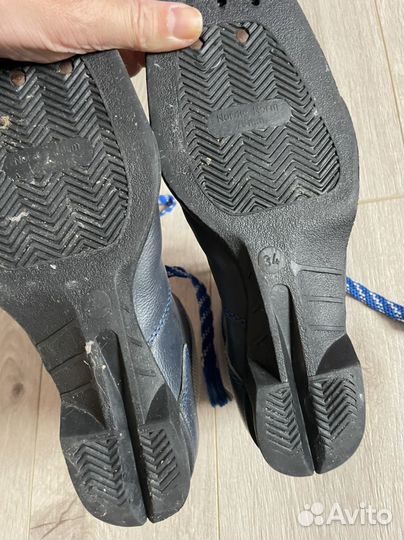 Лыжи беговые детские комплект/ботинки лыжные 45