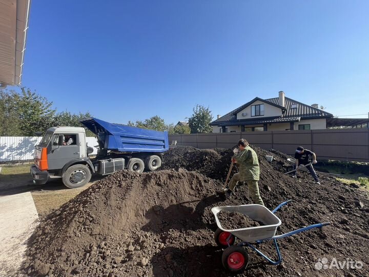 Земля чернозем для газона