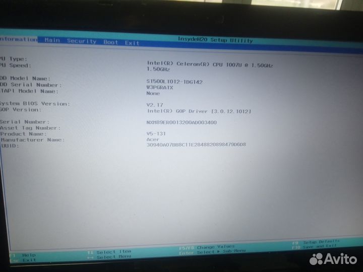 Acer v5-131 разбор