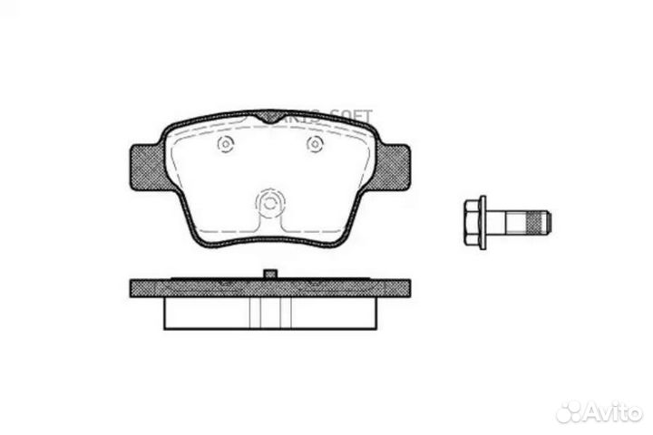 Road house 21138.00 Колодки торм.зад