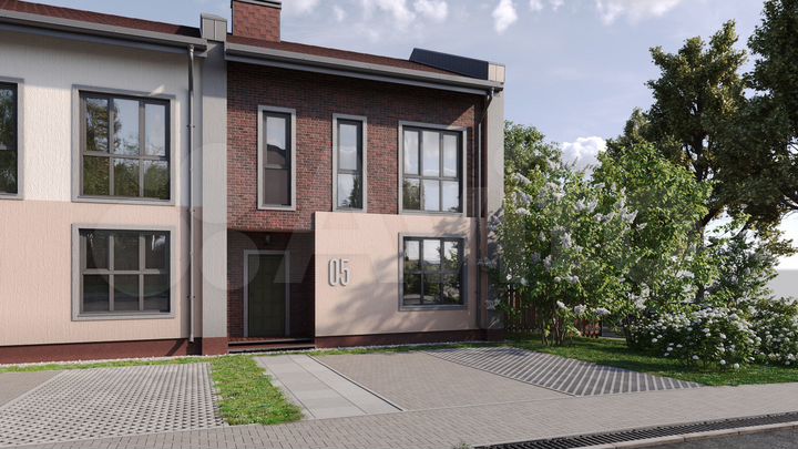 Таунхаус 100 м² на участке 4 сот.