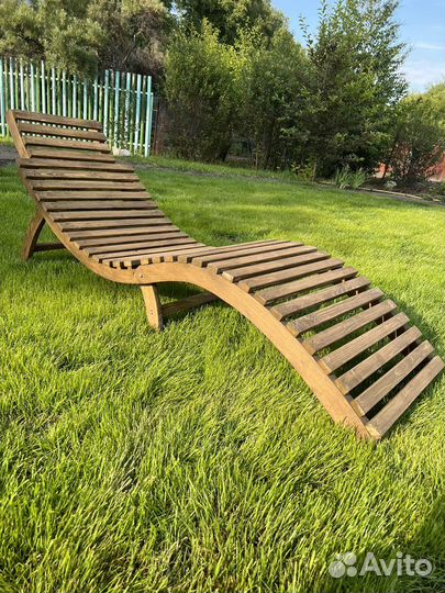 Шезлонг деревянный складной механизм