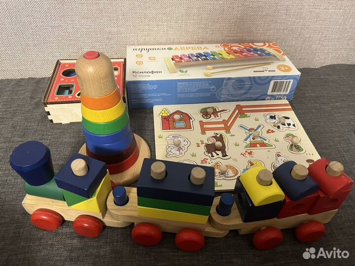 Развивающие деревянные игрушки