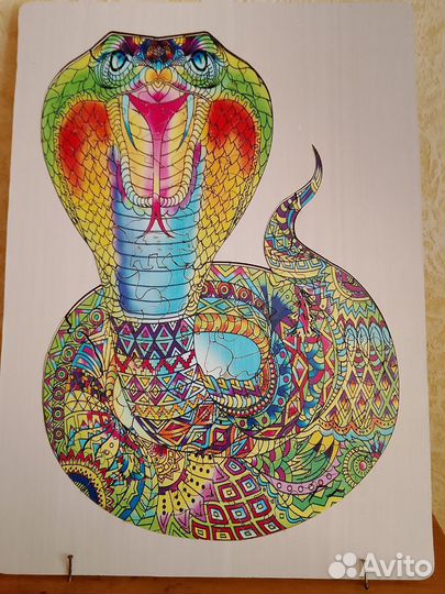 Деревянные паззлы с рамкой