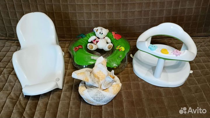 Набор для купания горка стульчик круг полотенце