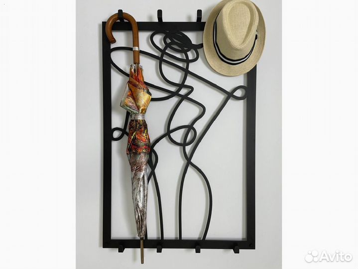 Вешалка настенная из металла