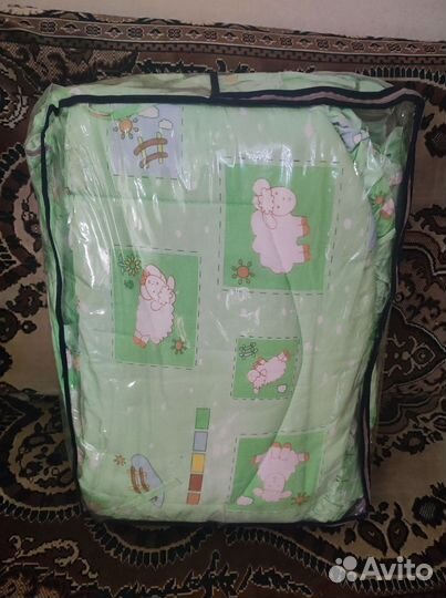 Одеяло пододеяльник бортики в кроватку подушечка