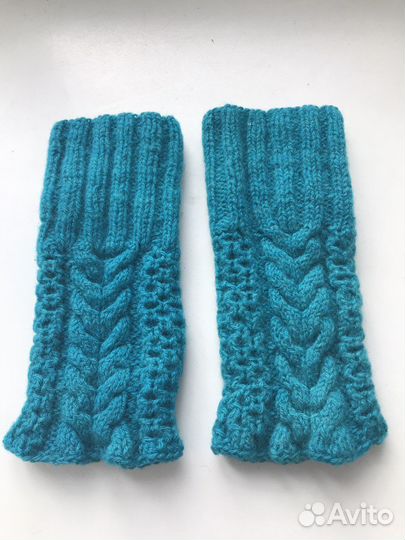 Гетры вязаные, ручная работа, шерсть