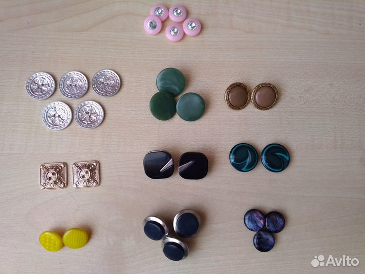 Пряжки, пуговицы