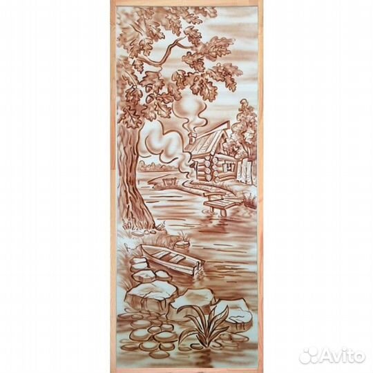 Дверь банная деревянная