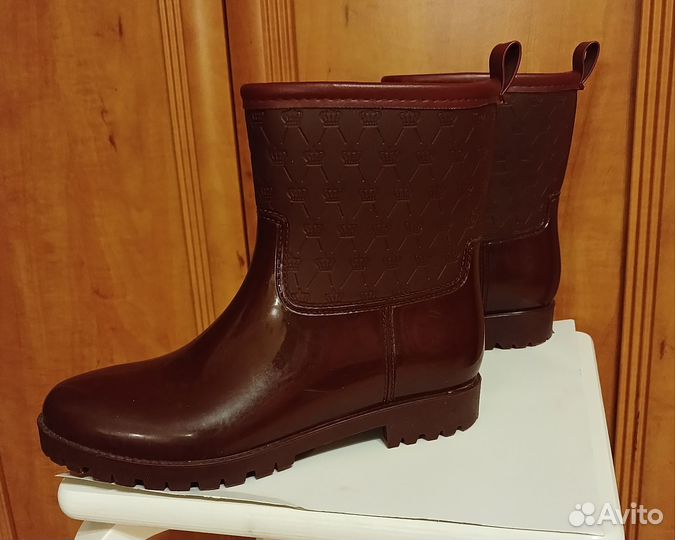 Резиновые сапоги Keddo утепленные женские