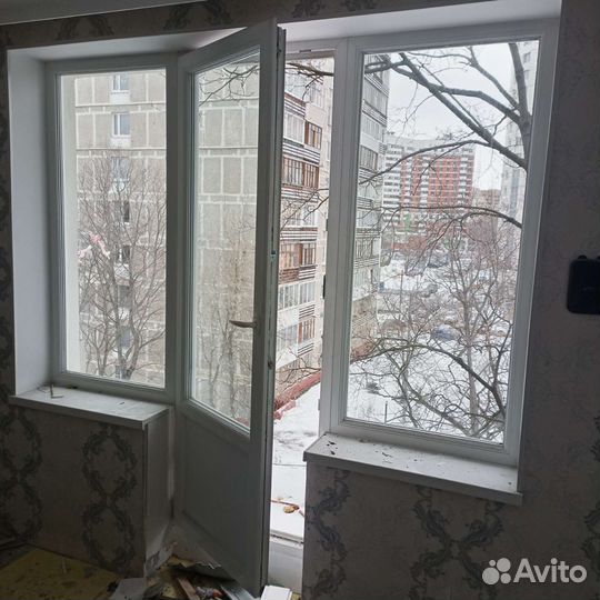 Балконные блоки пвх с дверью. Окна пвх