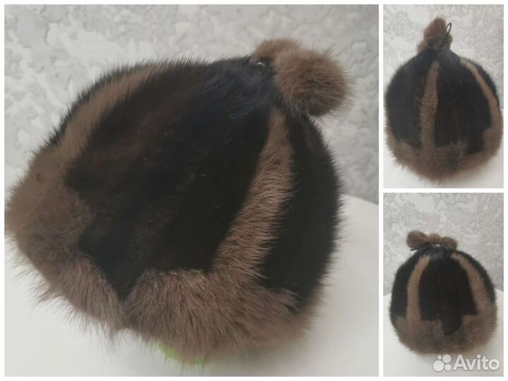 Шапка норковая женская