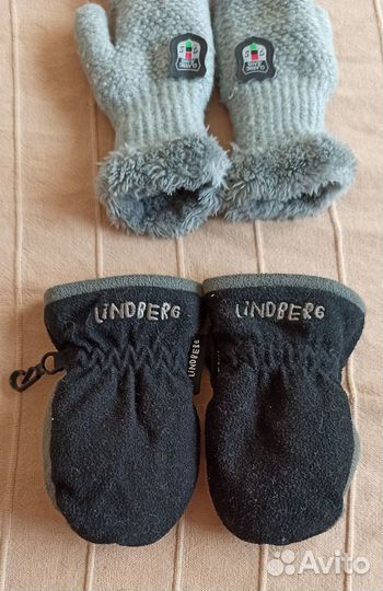 Шапка детская демисезонная,зима, варежки