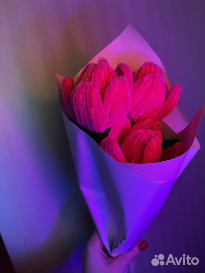 Букет из тюльпанов из проволки