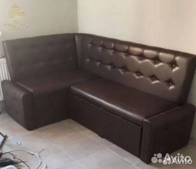 Скамья угловая Верона с спальным местом Арабика