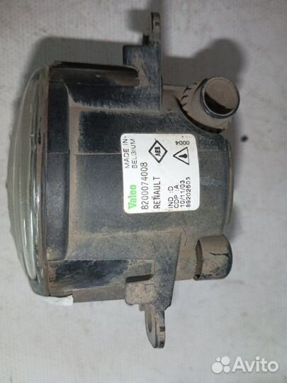 Фара противотуманная передняя левая Renault Megane