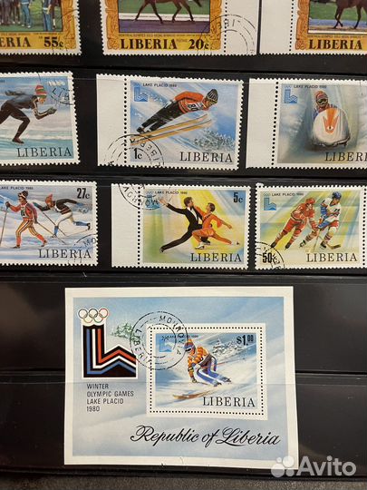 Марки спорт. Либерия. Пакет 10