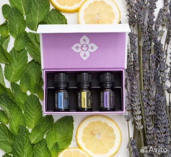Дотерра набор лаванда, лимон и мята 5 мл оригинал