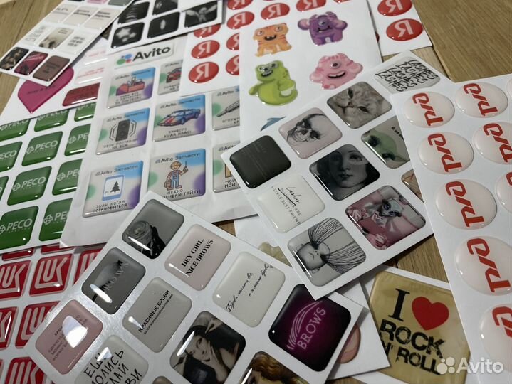 3D-стикеры на заказ, гибкие и долговечные