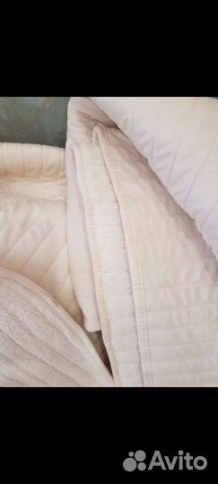 Плед покрывало молочный