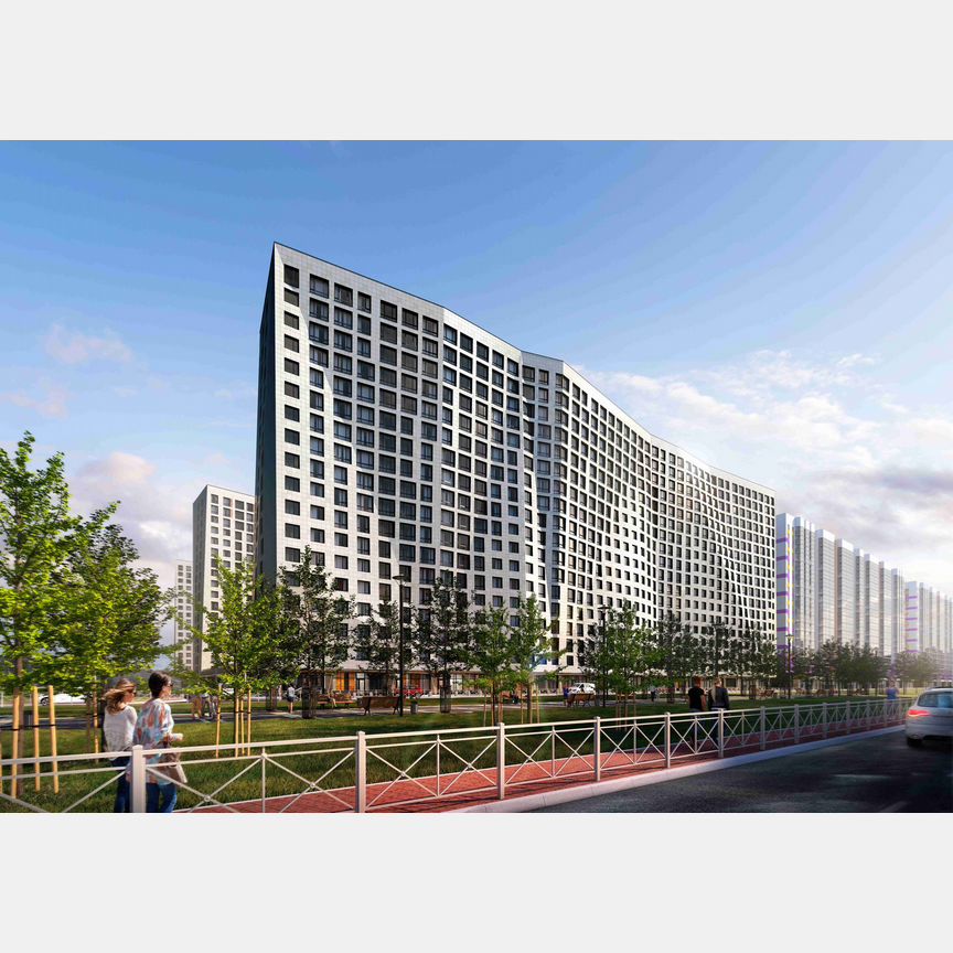 2-к. квартира, 53,9 м², 4/18 эт.
