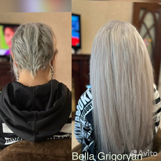 Наращивание волос.коррекция