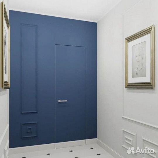 Двери межкомнатные скрытые под покраску, отделку