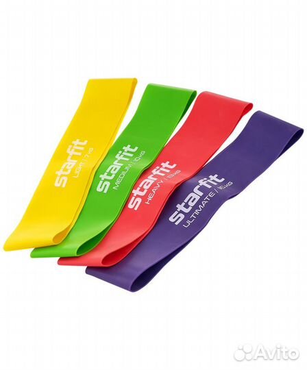 Мини-эспандеры ES-203, неон, 4 шт, Starfit