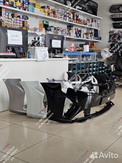 Передний бампер на kia rio 4