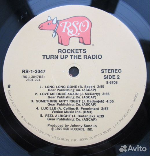 LP Rockets Turn UP THE Radio 1979 EX+/EX+ USA сшa