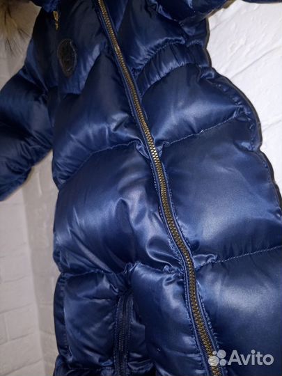 Комбинезон arctiline 74 конверт на пуху, мех енот