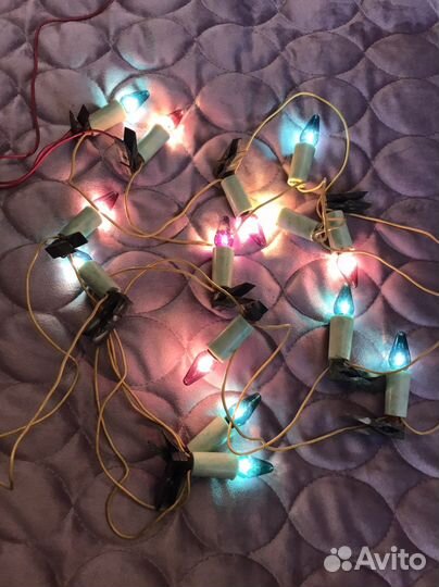 Гирлянда и переключатель гирлянды СССР