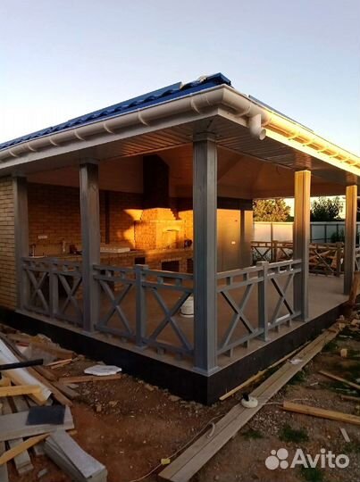 Веранды Террасы Пристройки к дому Беседки Навесы