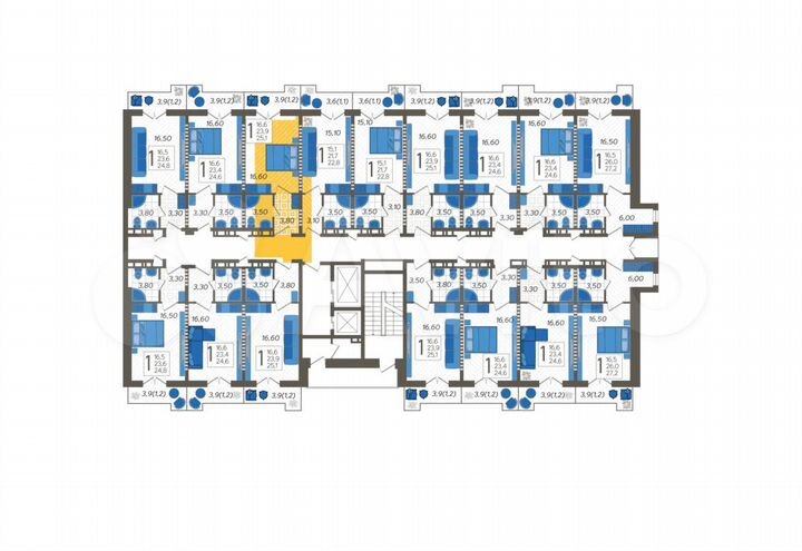 Апартаменты-студия, 25,1 м², 8/12 эт.