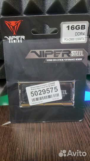 Оперативная память DDR4 Patriot 16Gb Viper Steel G