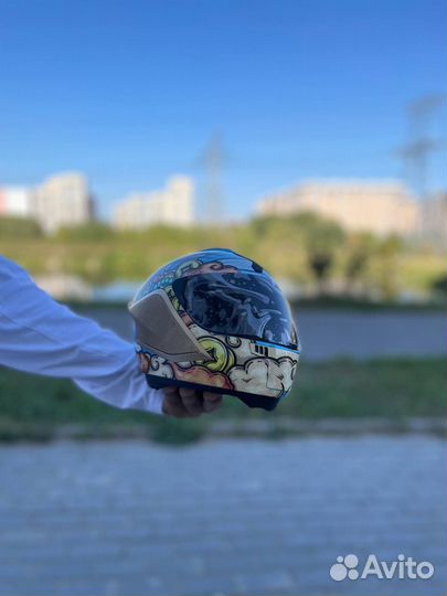 Мотошлем колонка