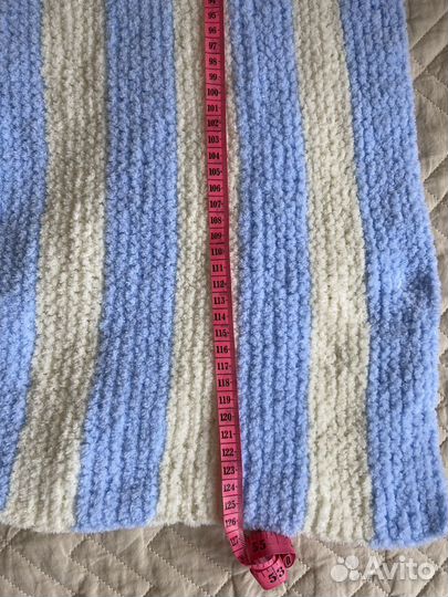 Плед детский вязаный ручная работа