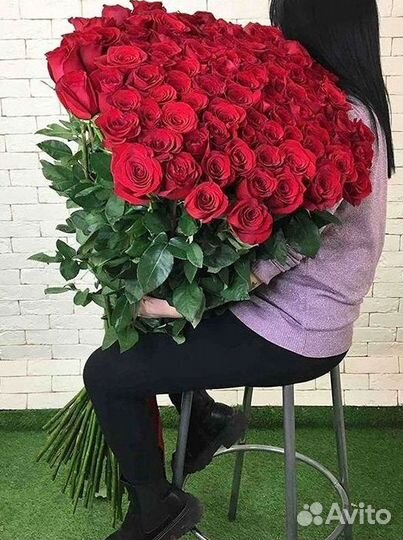 Высокие розы Доставка цветов