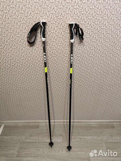 Горнолыжные палки leki + очки smith