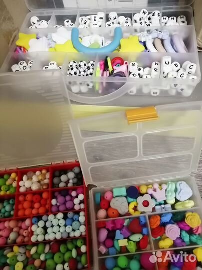 Набор бусин из пищевого силикона