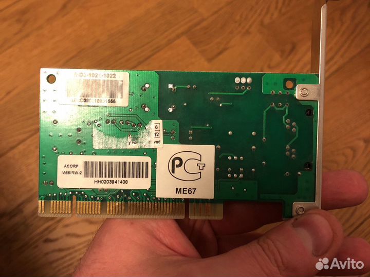 Внутренний аналоговый pсi-модем 56k Асоrр М56IRW