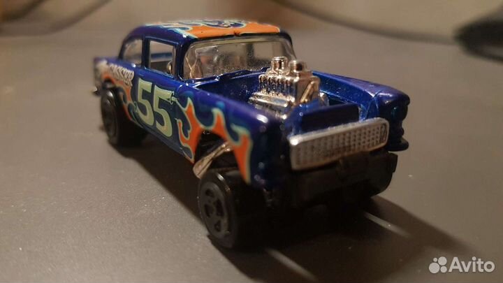 Hot Wheels Flames 55 Chevy Bel Air Gasser