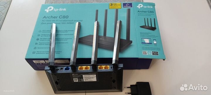 Роутер Wi-Fi Tp-Link Archer C80 AC1900 MU-mimo