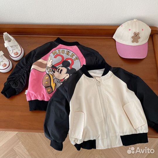 Стильный бомбер ветровка детская