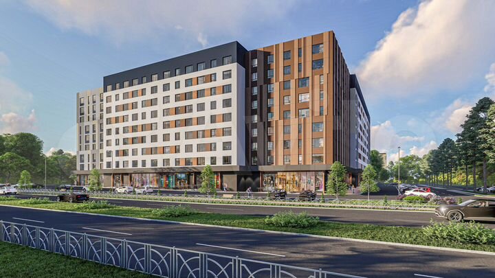 1-к. квартира, 40 м², 6/9 эт.