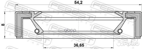 Сальник привода Febest 920 SO0659,2743270C00