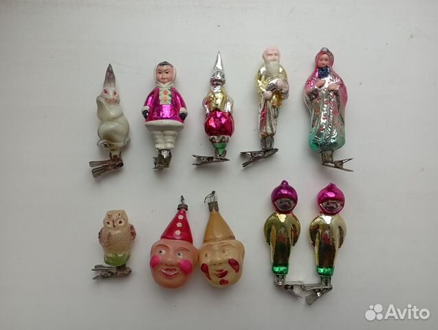 Ёлочные игрушки СССР фигурки стекло купить в Брянске | Хобби и отдых ...